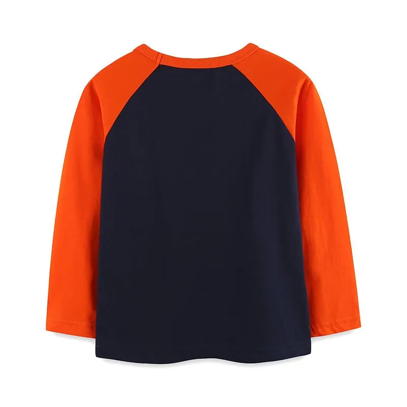 Toddler/Kid Boy Space Rocket Design Long Sleeve Shirt
