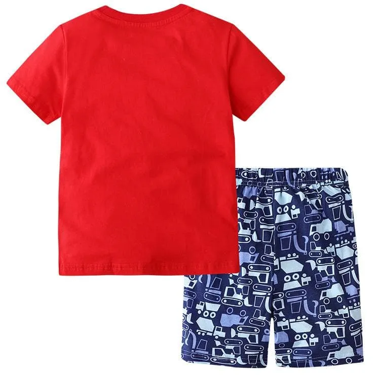 Toddler/Kid Boy's Little Monster Truck T-shirt and Shorts Set