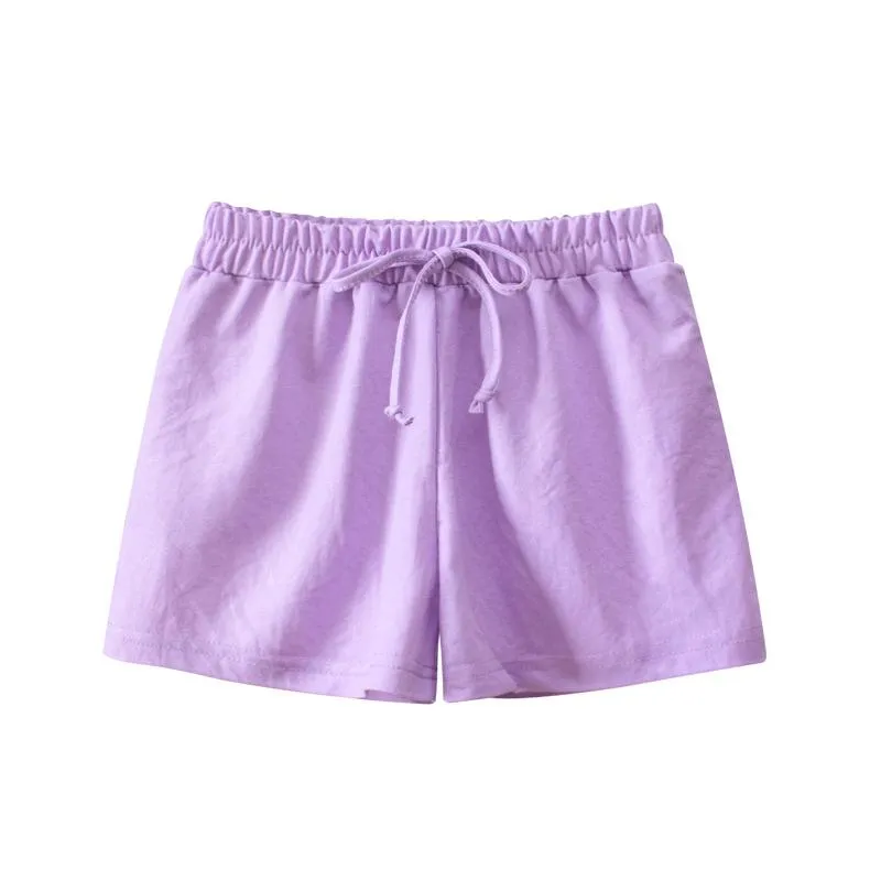 Toddler/Kid Girl Pastel Solid Colors Casual Shorts (5 Colors)