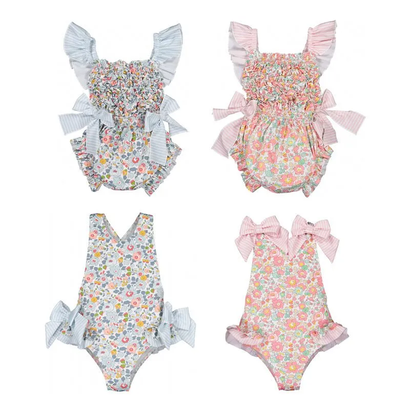 Toddler/Kid Girl's Floral Pattern Swimsuit (4 designs)