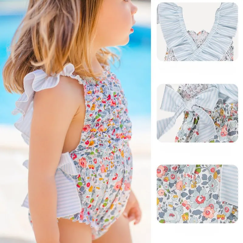Toddler/Kid Girl's Floral Pattern Swimsuit (4 designs)