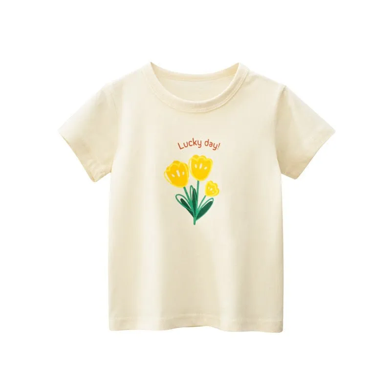 Toddler/Kid Girl's Floral T-shirt