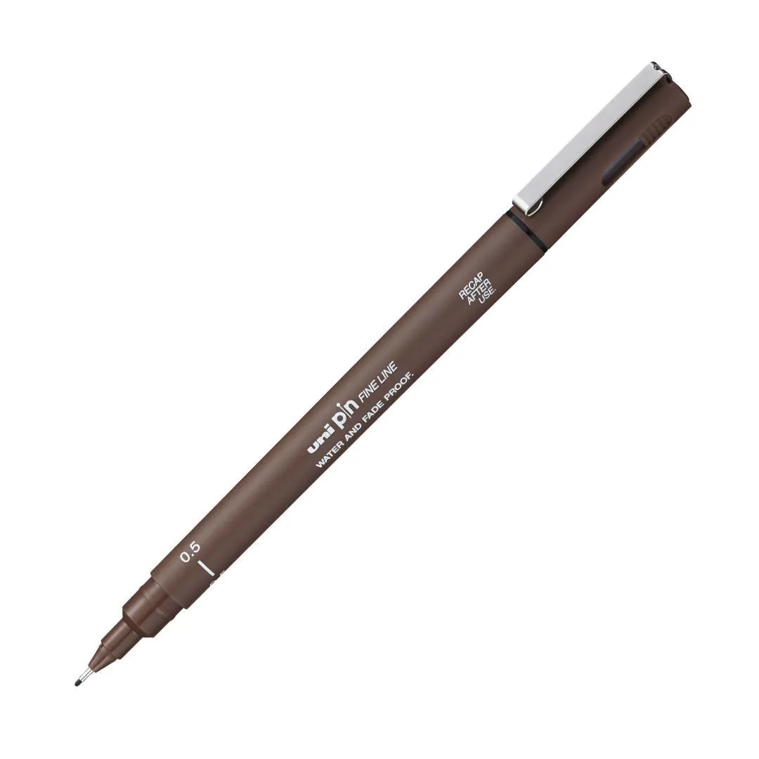 Uni Pin Drawing Pen Sepia Fineliner