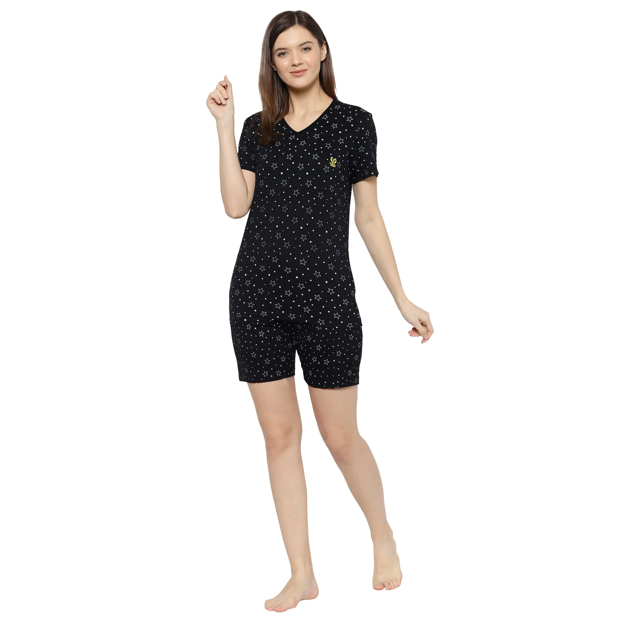 Vimal Jonney Black Women's Night Suit