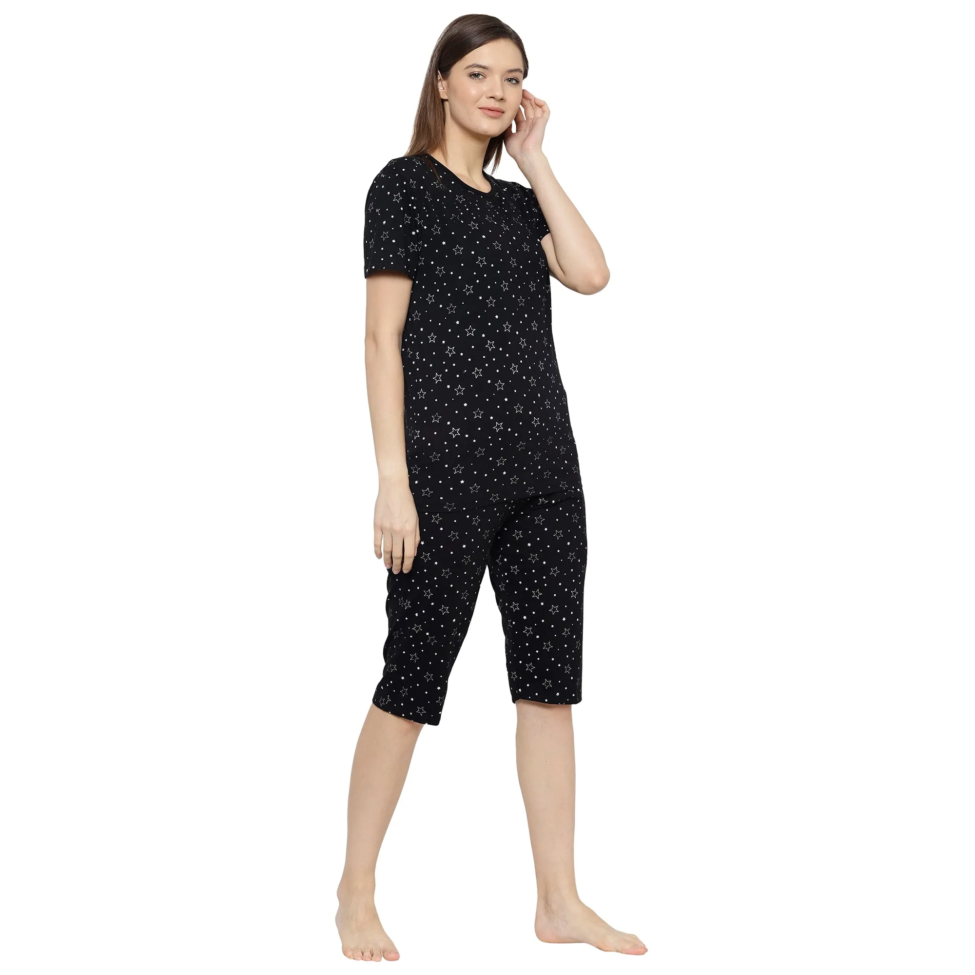 Vimal Jonney Black Women's Night Suit