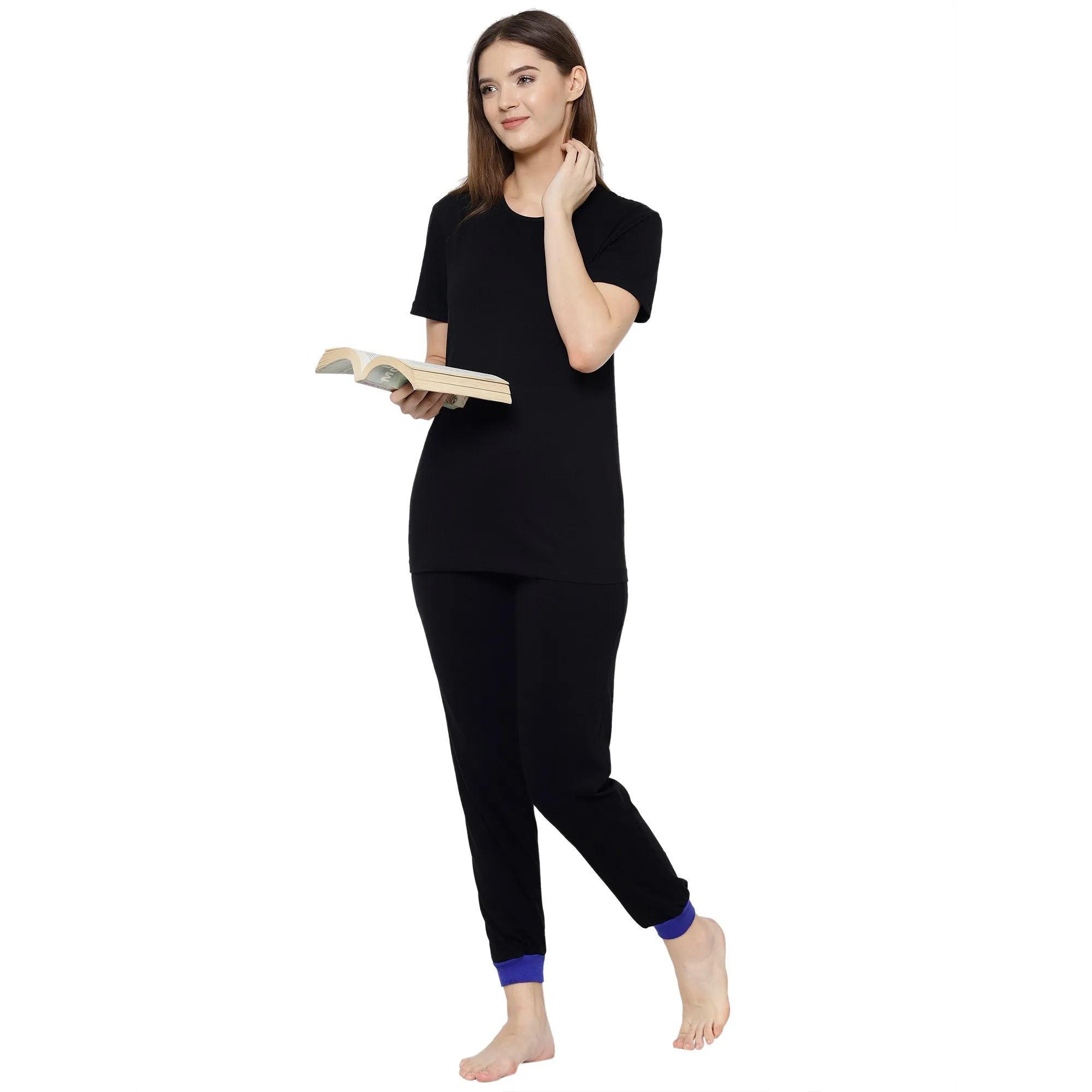 Vimal Jonney Black Women's Night Suit
