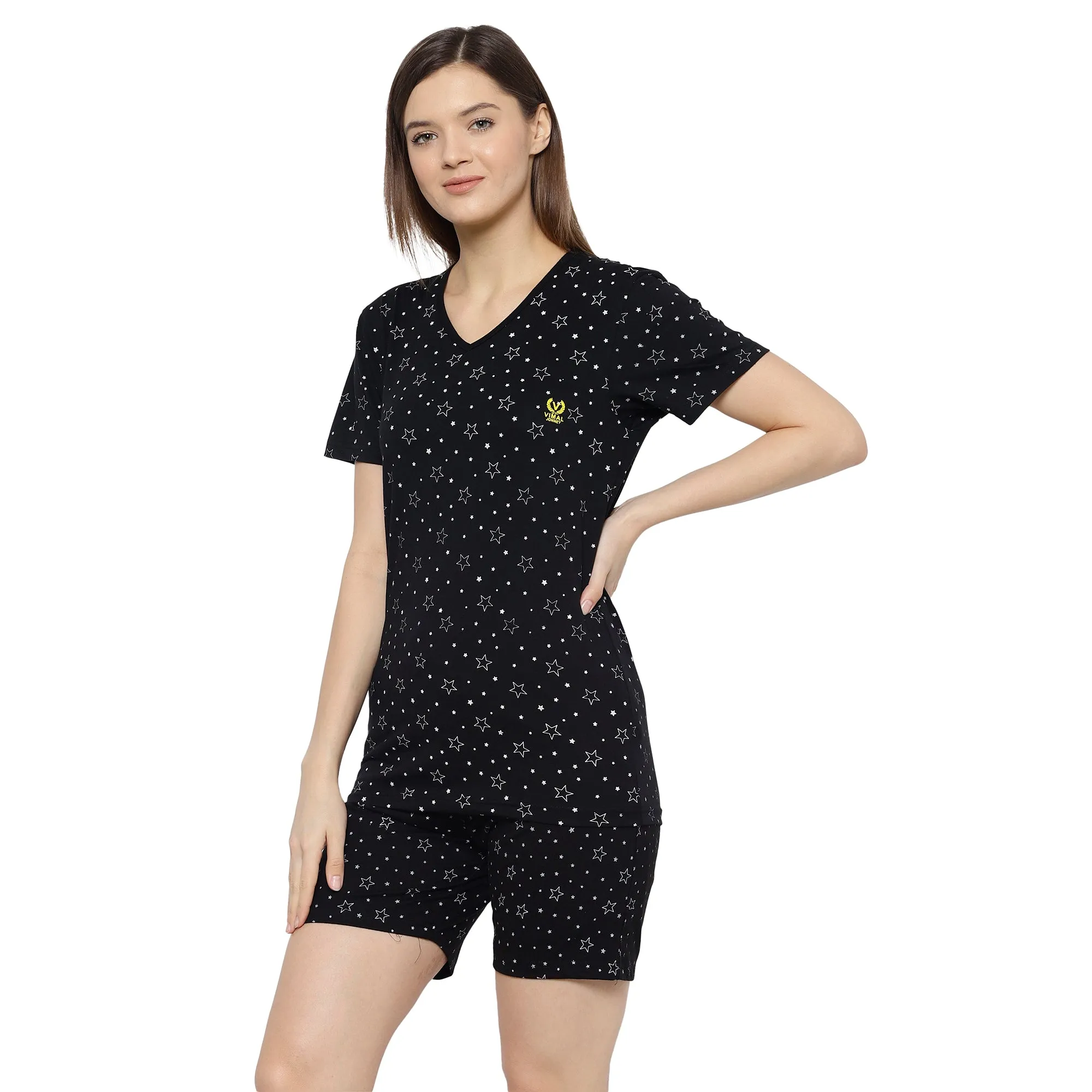 Vimal Jonney Black Women's Night Suit