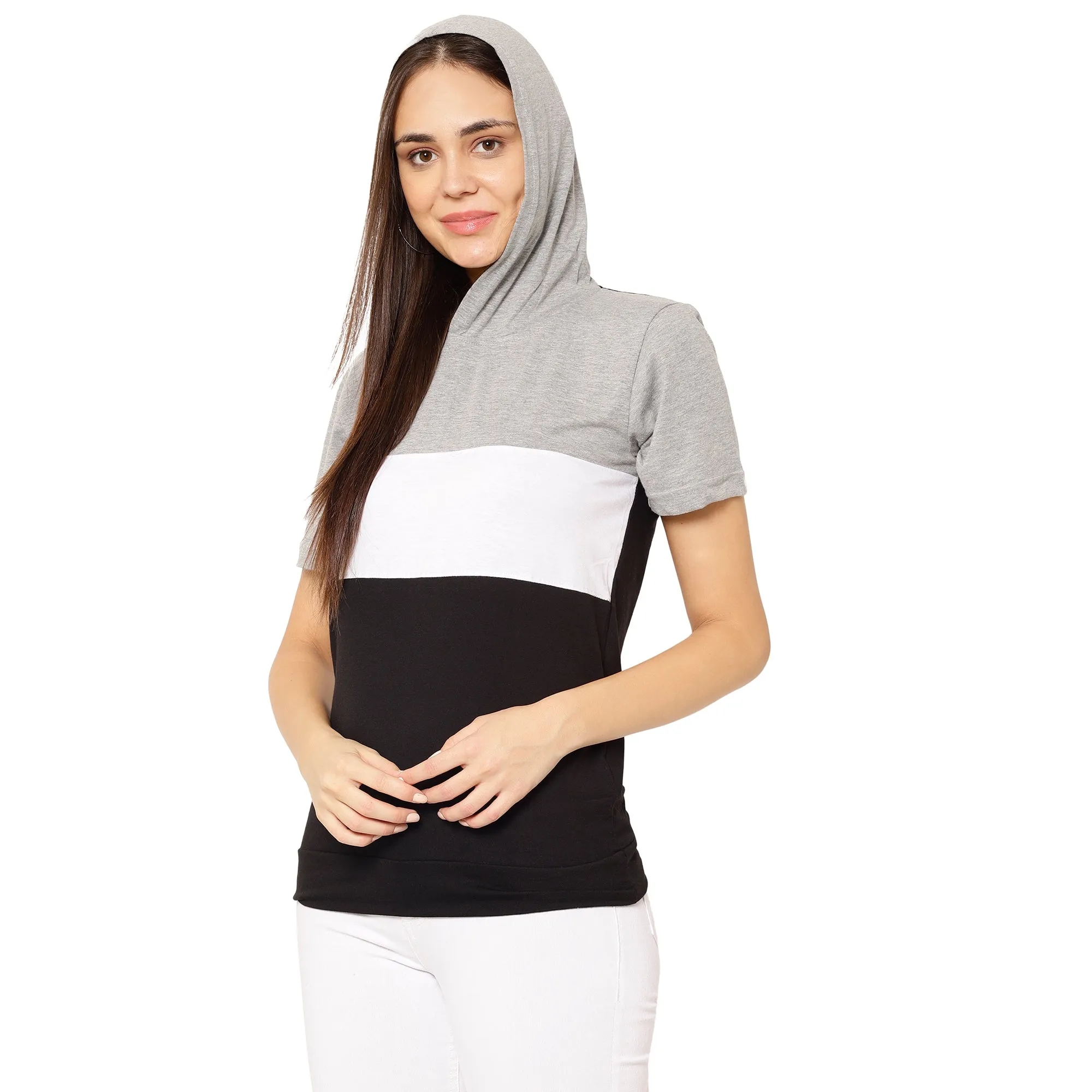 Vimal Jonney Grey Color T-shirt For Women