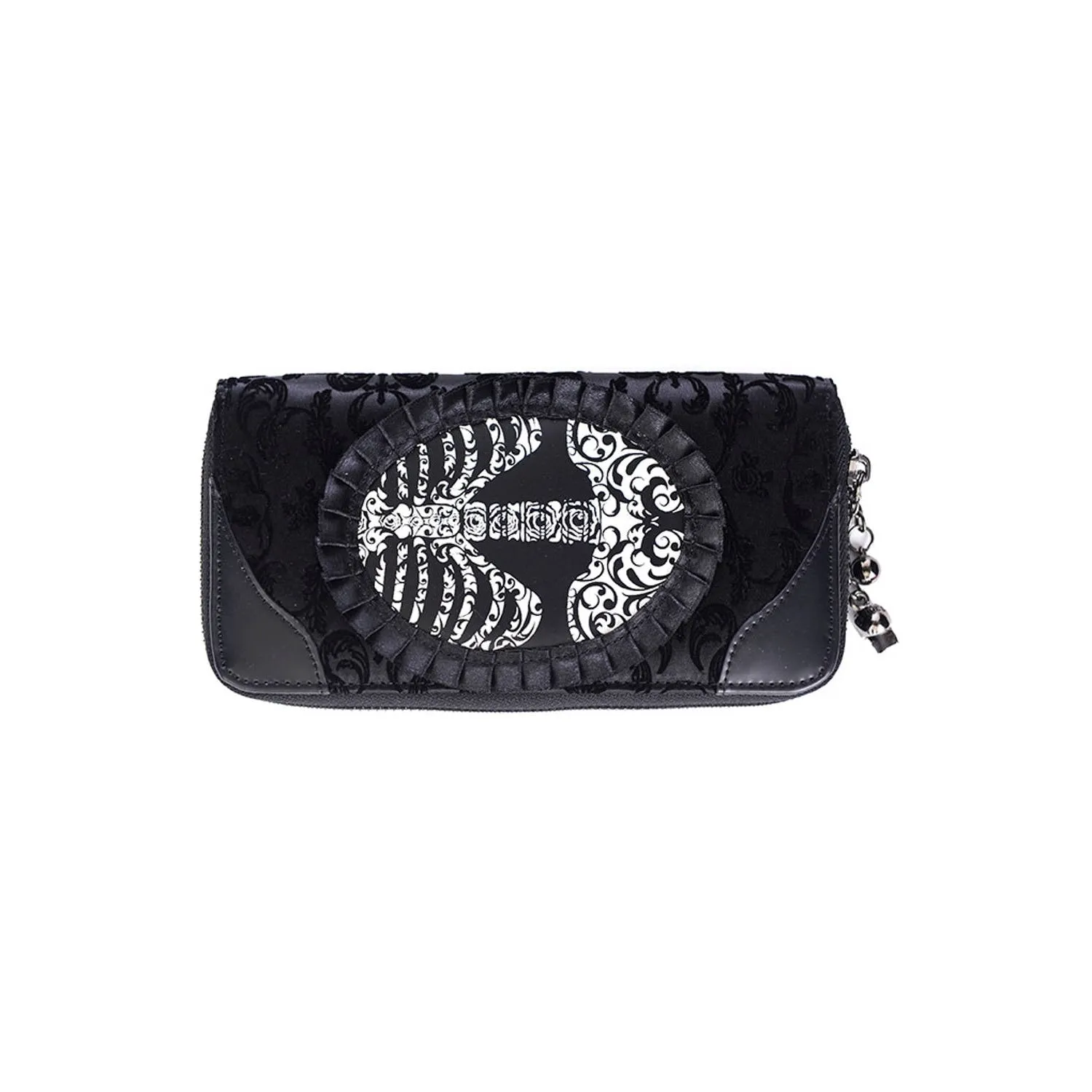 Vine Black Ribcage Lace Womens Wallet