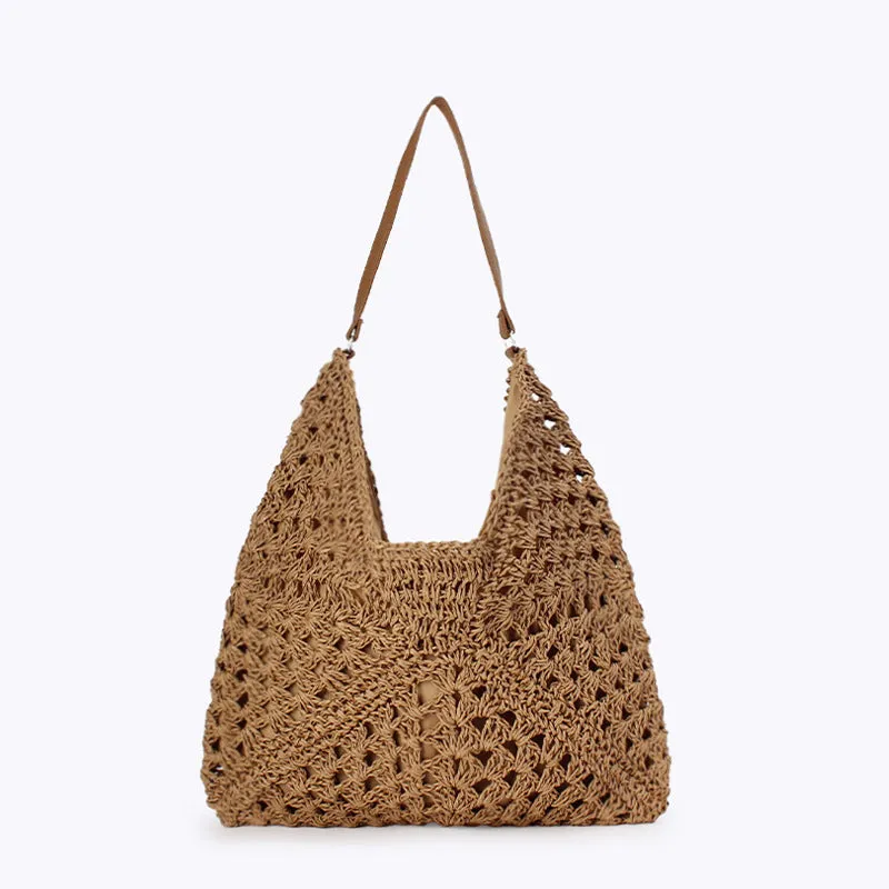 Vintage Large Capacity Woven Bag Shoulder Bag