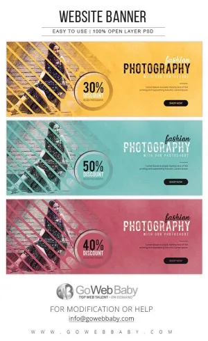 Website Banners - Fashion Photography For Website Marketing