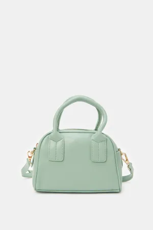 Women Green Embellished Cross Body Bag