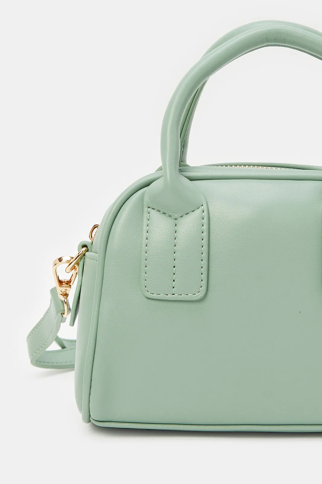 Women Green Embellished Cross Body Bag