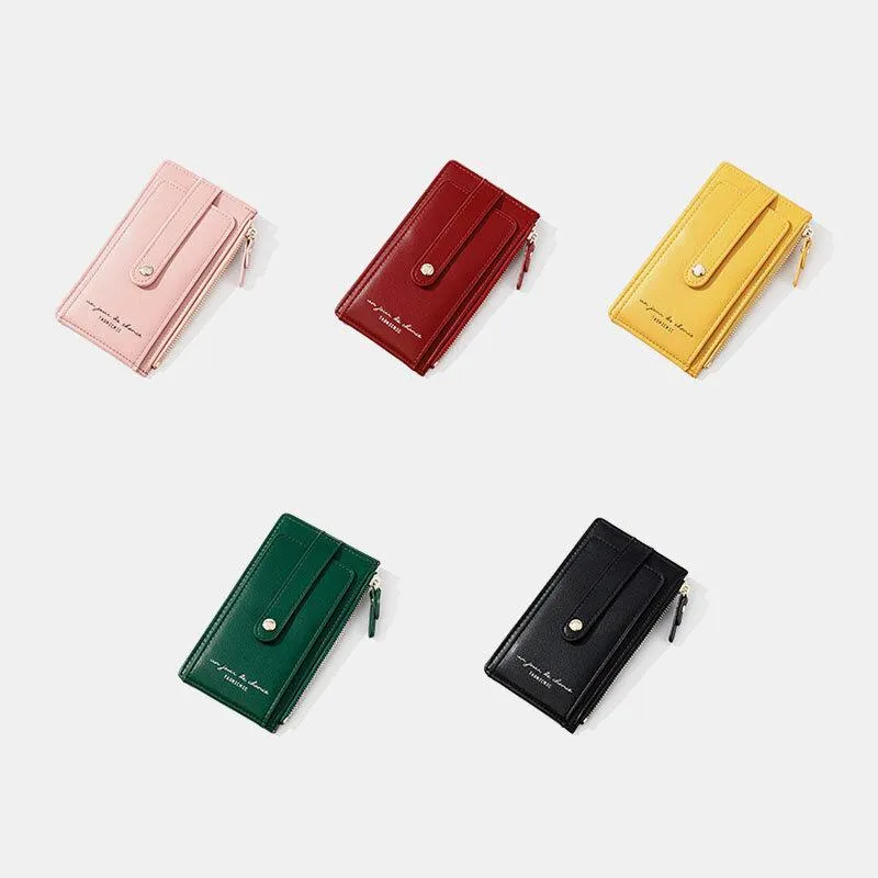 Women RFID Anti Theft 7 Card Slots Wallet Purse