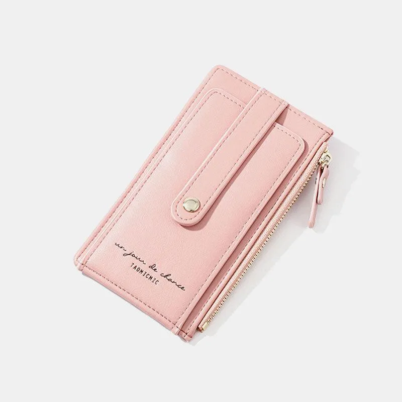 Women RFID Anti Theft 7 Card Slots Wallet Purse