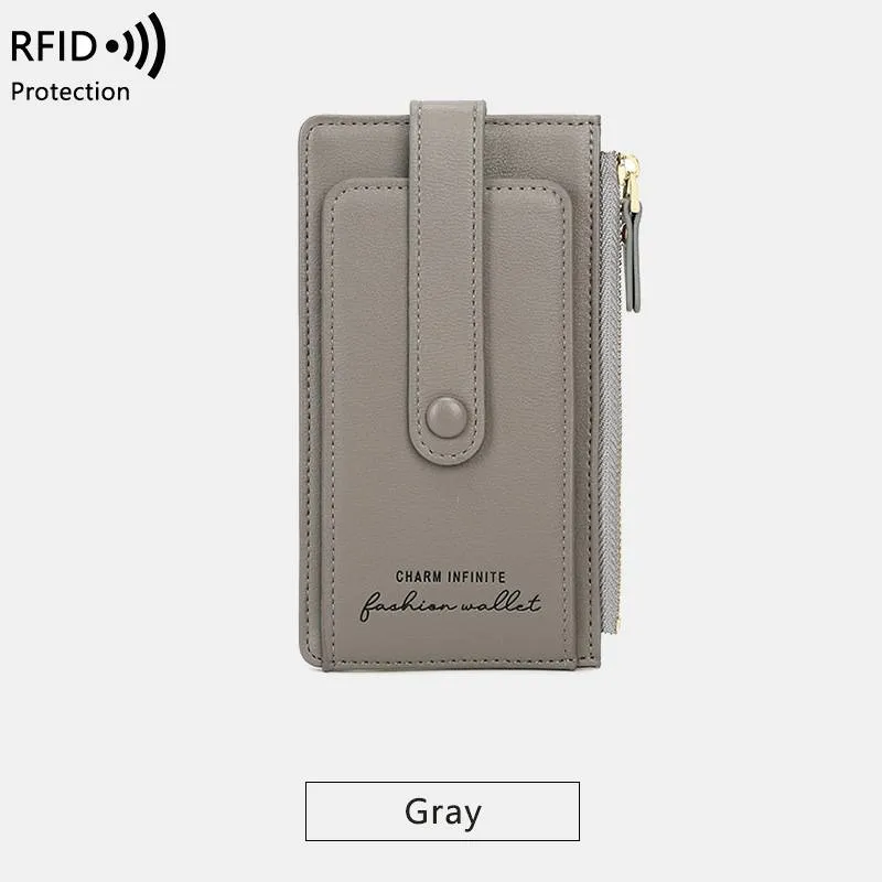 Women RFID Anti Theft 7 Card Slots Wallet Purse