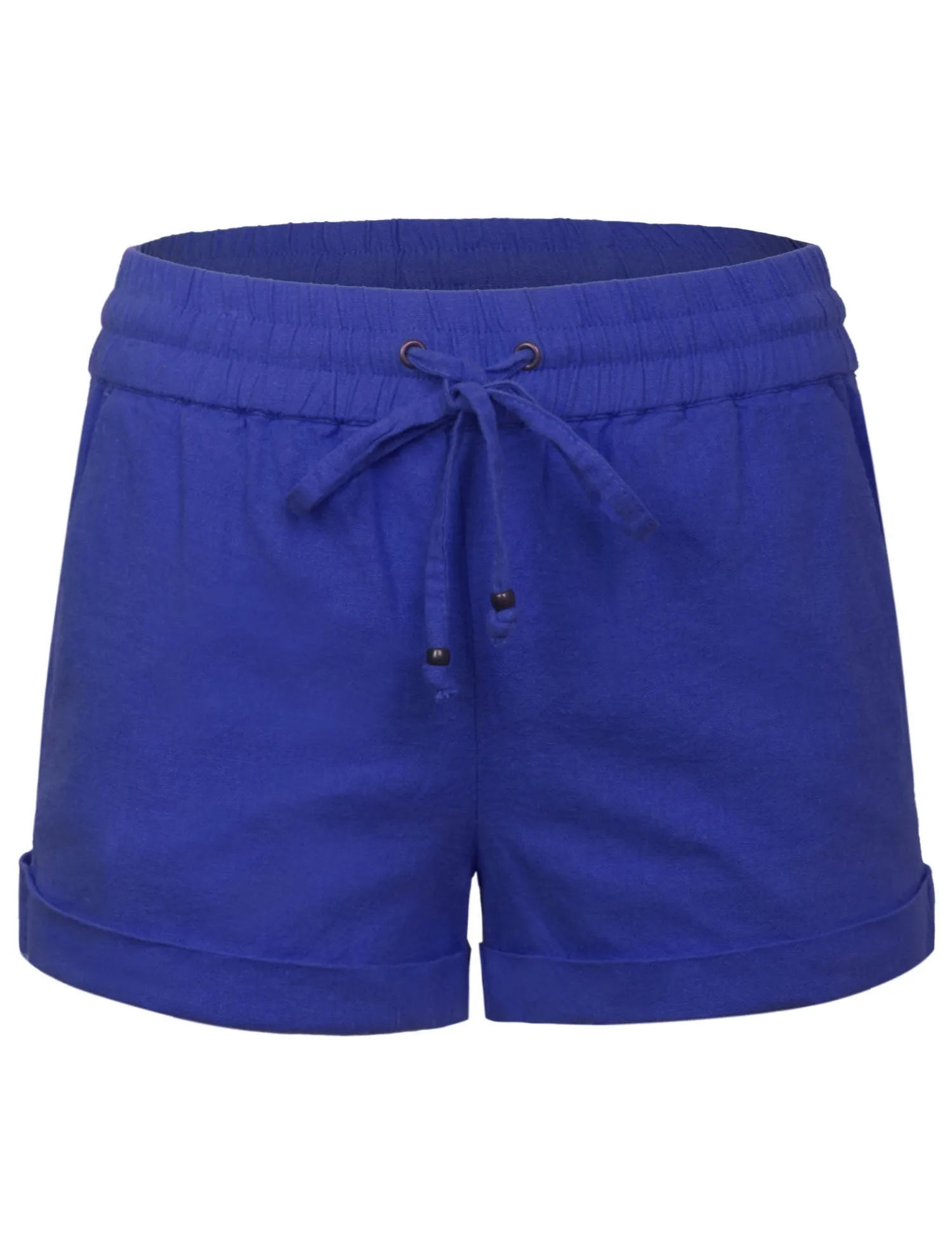 Womens Lightweight Linen Shorts with Drawstring