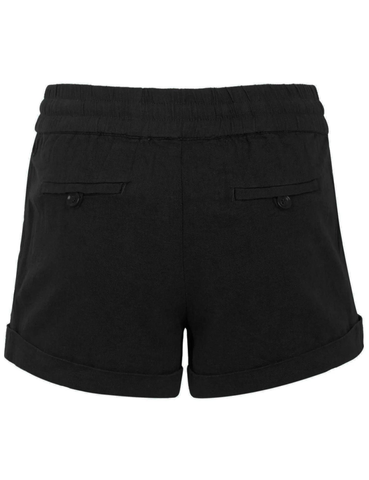 Womens Lightweight Linen Shorts with Drawstring