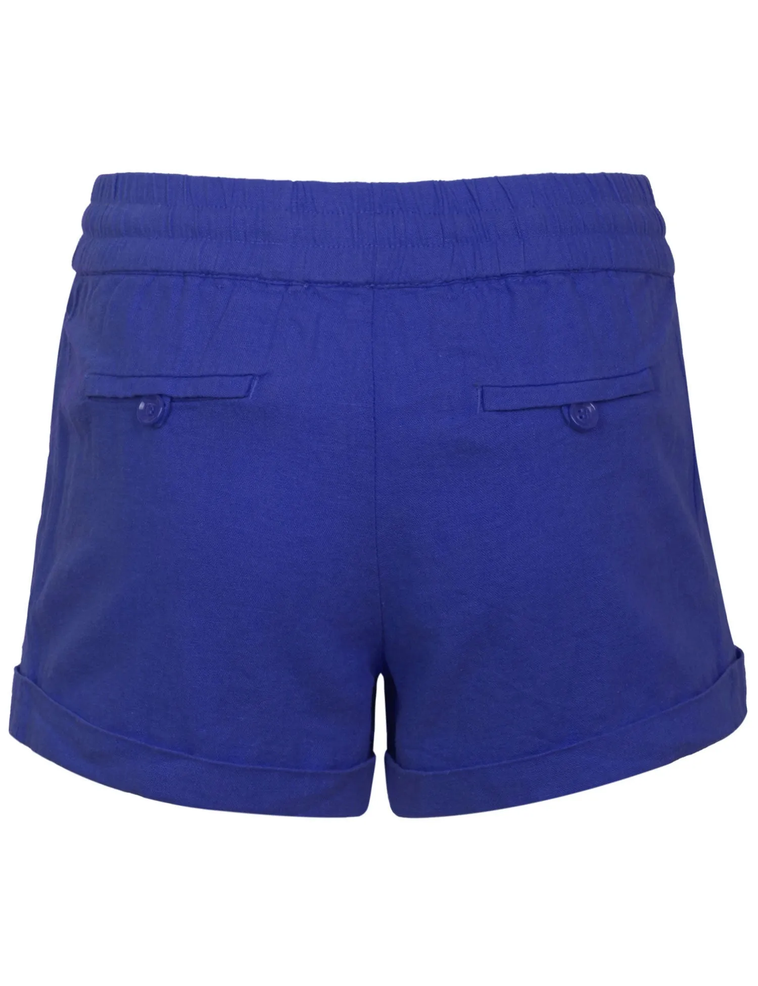 Womens Lightweight Linen Shorts with Drawstring