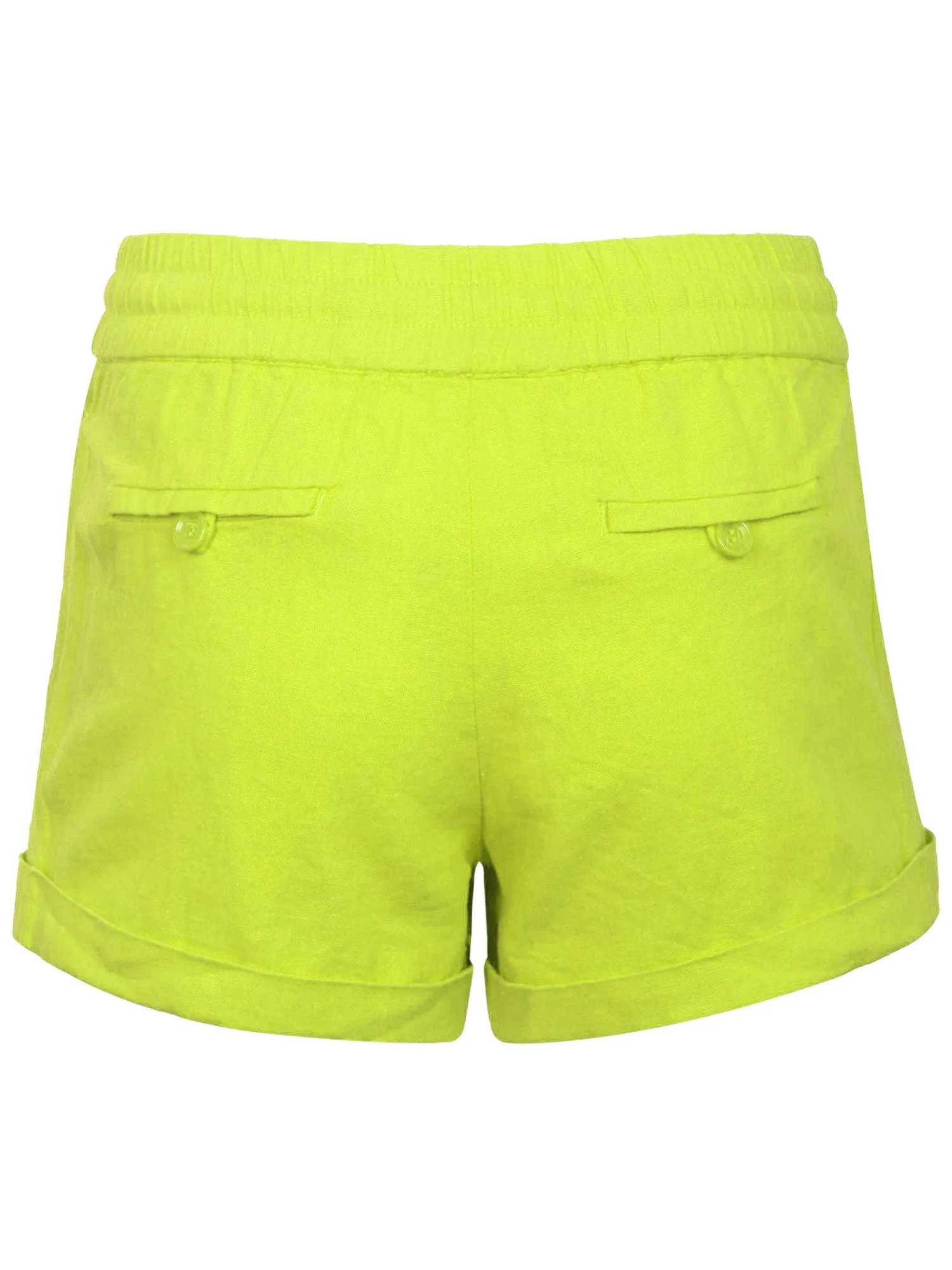 Womens Lightweight Linen Shorts with Drawstring