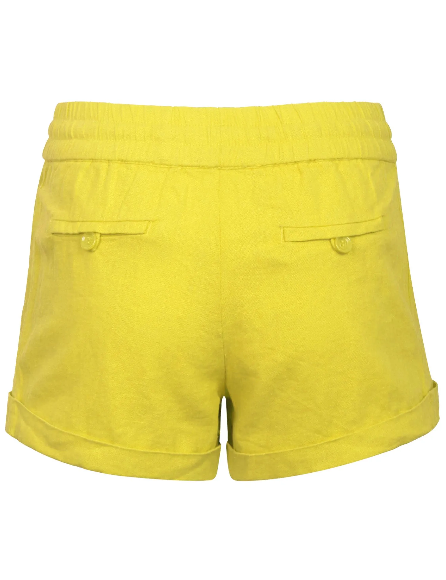 Womens Lightweight Linen Shorts with Drawstring