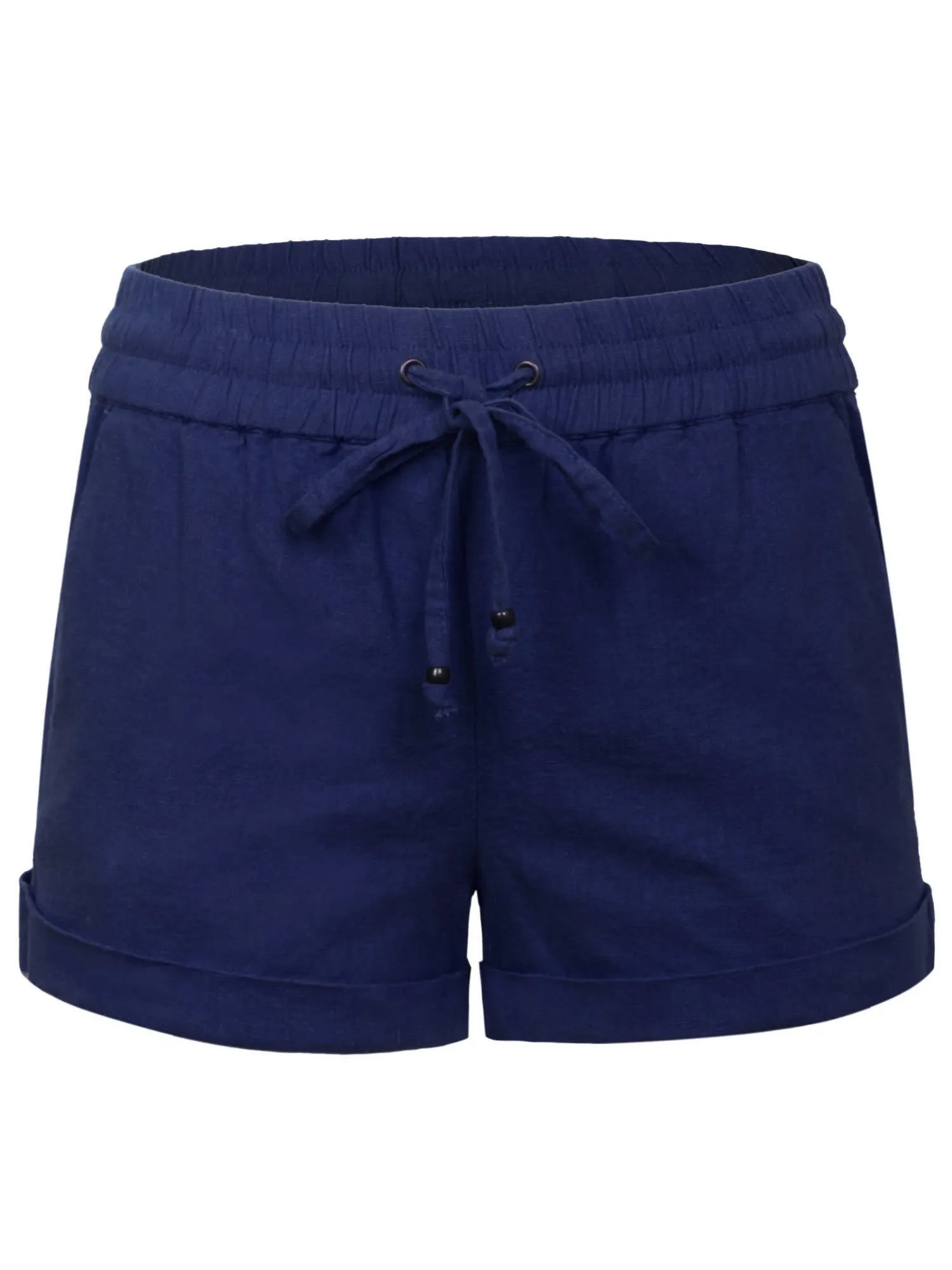 Womens Lightweight Linen Shorts with Drawstring