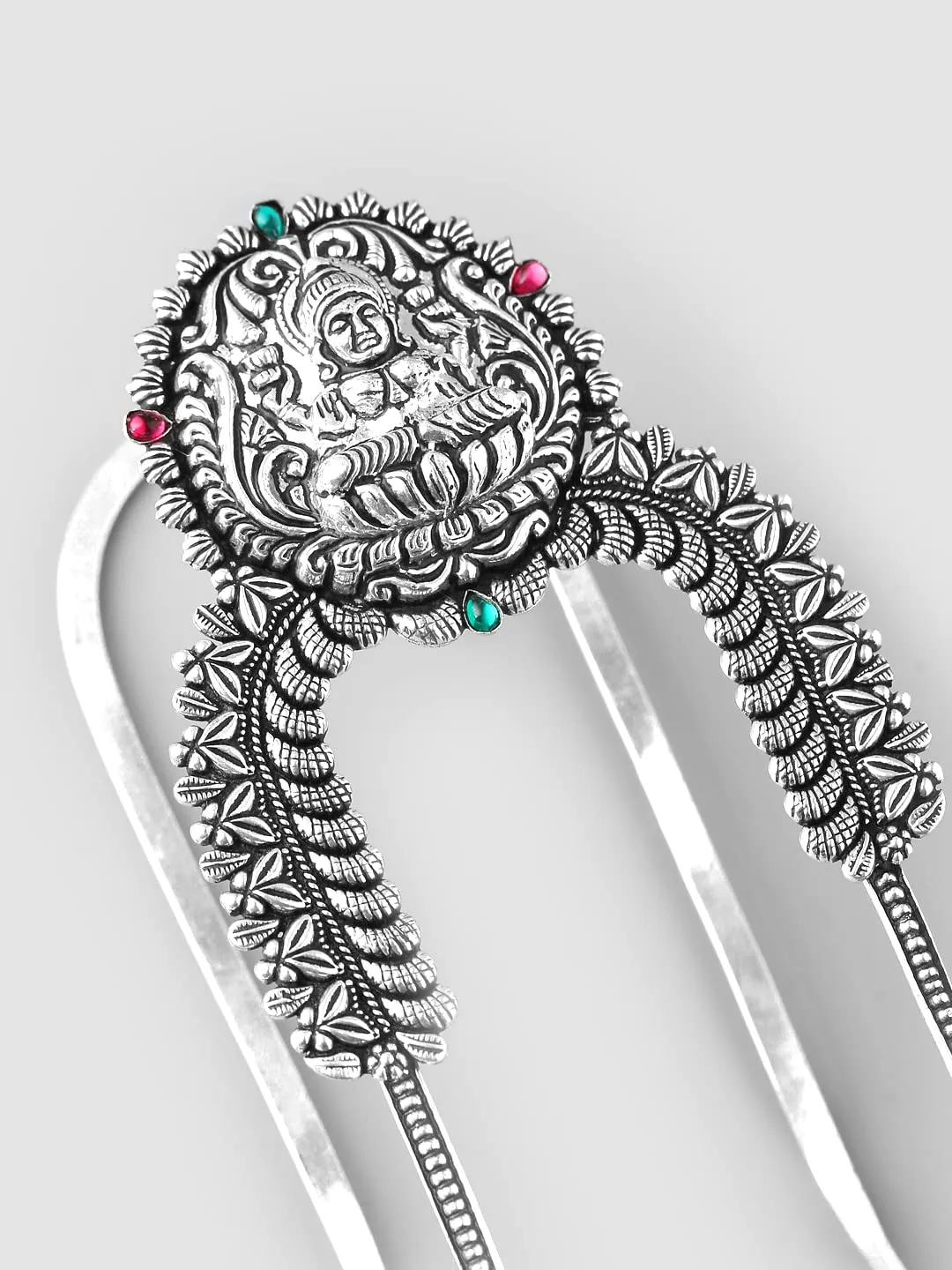 Yellow Chimes Oxidised Bajubandh for Women Silver Oxidised Armlets Authentic Kolhapuri Worked Bajubandh for Women and Girls