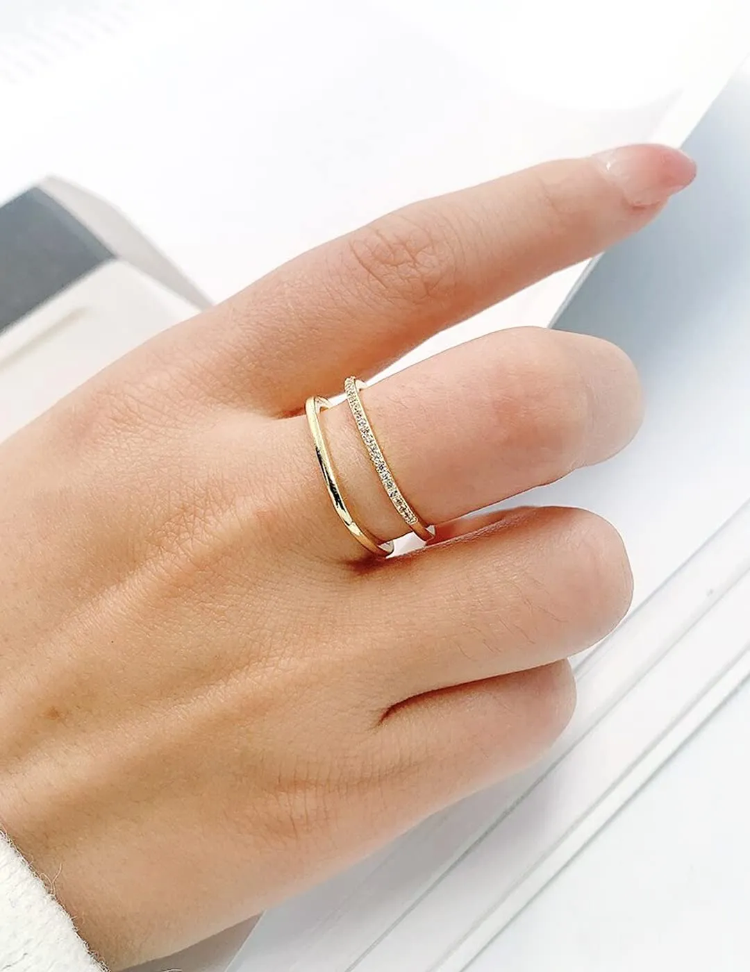 Yellow Chimes Rings for Women & Girls Crystal Ring for Girls | Adjustable Crystal Rings | Gold Tone Crystal Finger Ring for Women|Birthday Gift For girls & women Anniversary Gift for Wife